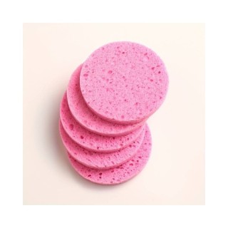 Целюлозні губки для очищення обличчя Pink 5 шт