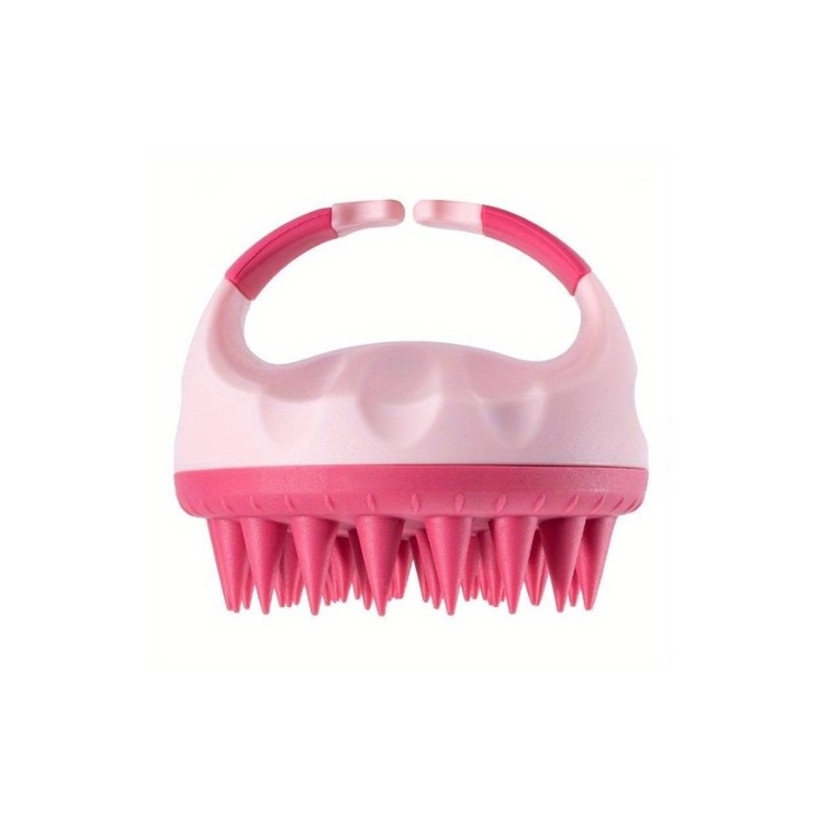 Pink силіконовий масажер для шкіри голови 1 шт