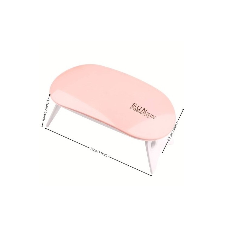 Mini UV/ LED 6W manicure lamp for USB Pink 1 piece