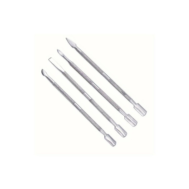 Set of 4 Silver cuticle pushers