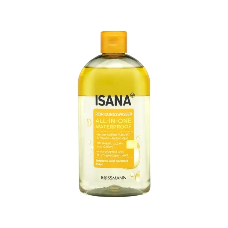Isana All-In-One two-phase micellar liquid for waterproof make-up removal 400 ml