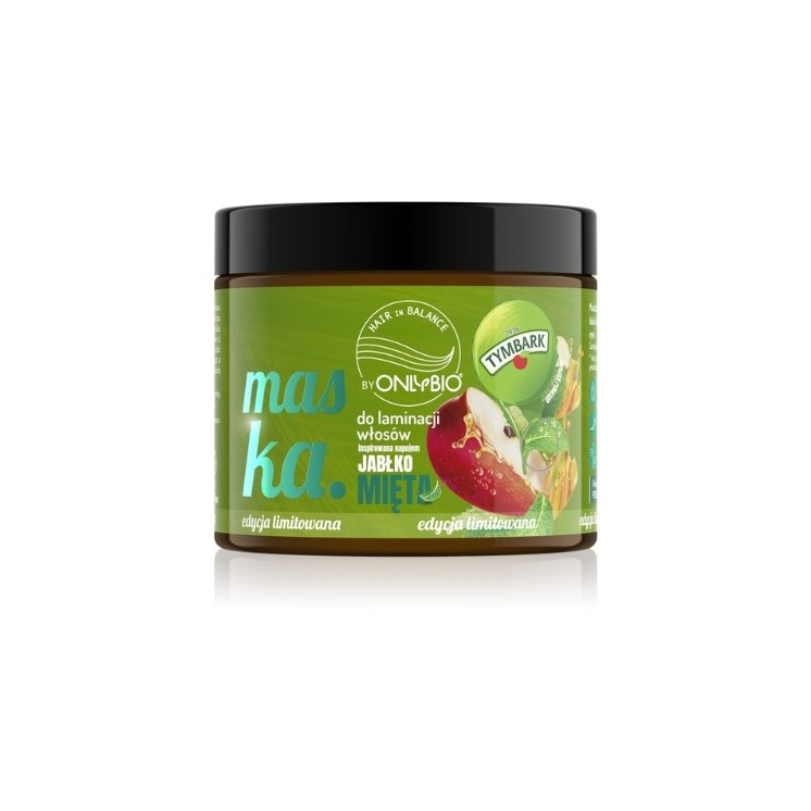 Маска для ламінування OnlyBio Hair in Balance x Tymbark Apple-Mint 200 мл