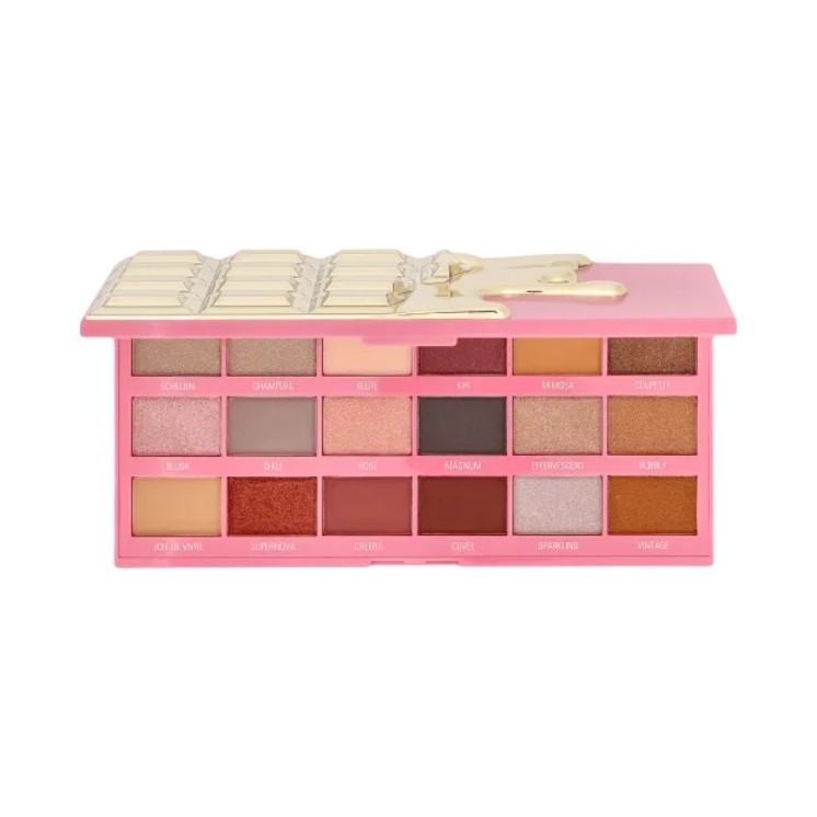 Makeup Revolution I Heart Makeup Palette of 18 eye shadows Chocolate Rose Fizz 1 g