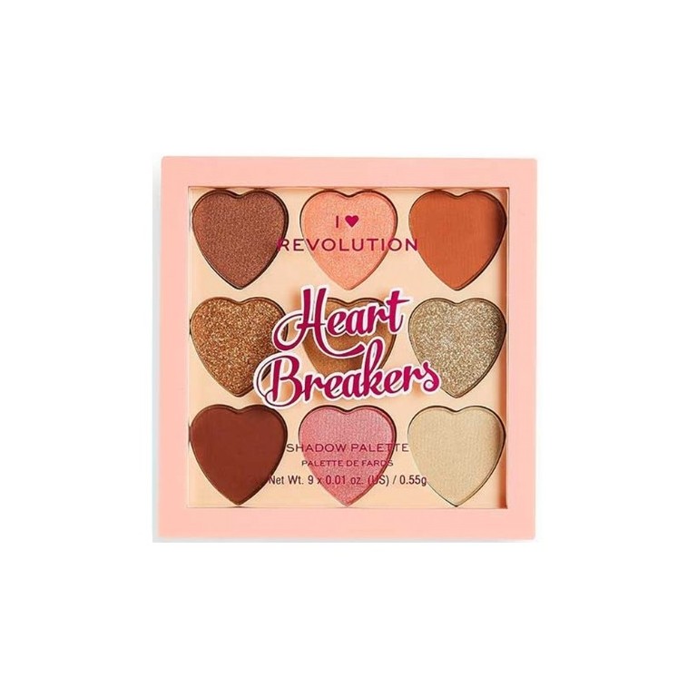 Makeup Revolution I Heart Makeup Palette van 9 oogschaduws Heart Brakers Majestic 0,55 g