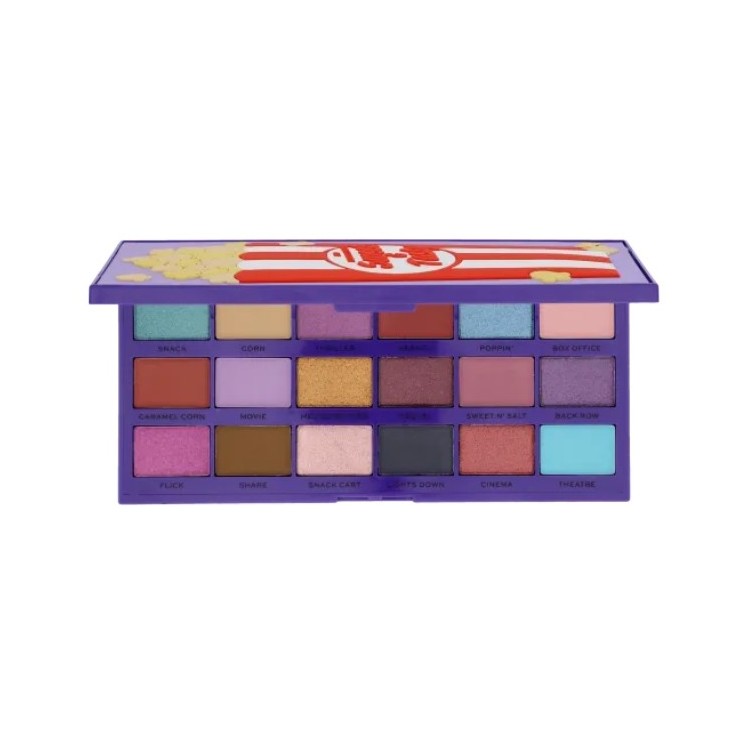 Makeup Revolution I Heart Revolution Lekker Palette van 18 Popcorn oogschaduws 22 g