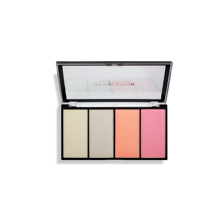 Makeup Revolution Re-loaded Palette з 4 хайлайтерів для обличчя Lustre Lights Cool 5 г