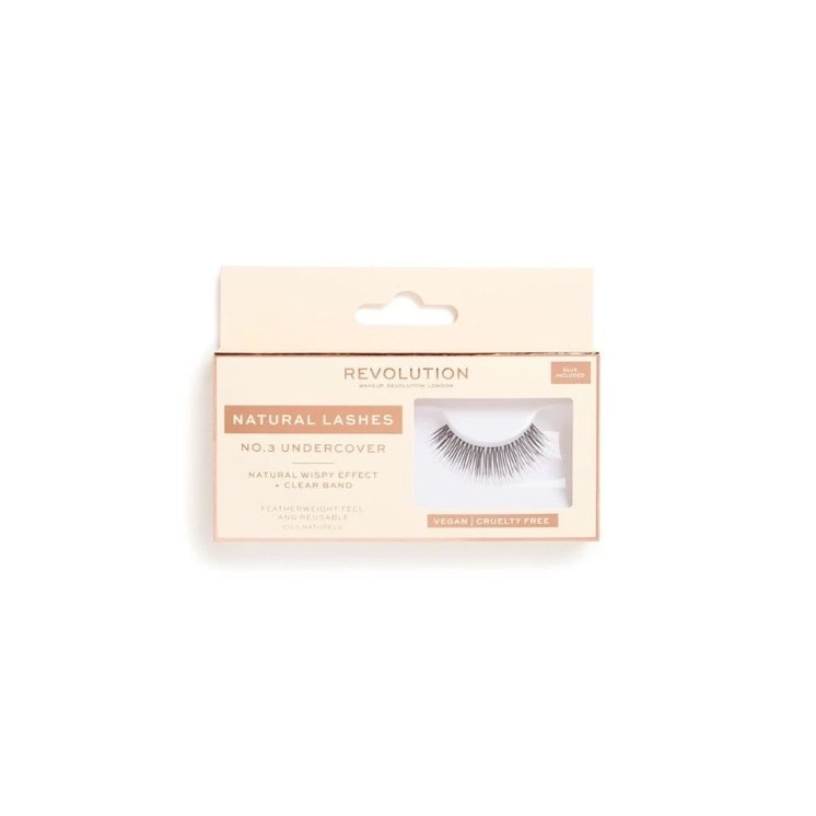 Makeup Revolution Natural Lashes Стрічкові вії / NO.3 /