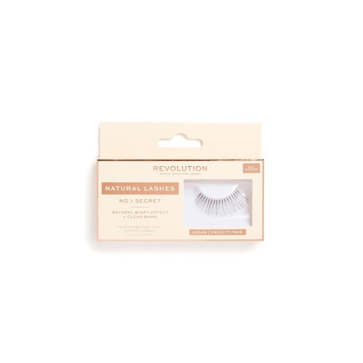 Makeup Revolution Natural Lashes Стрічкові вії / NO.1 /