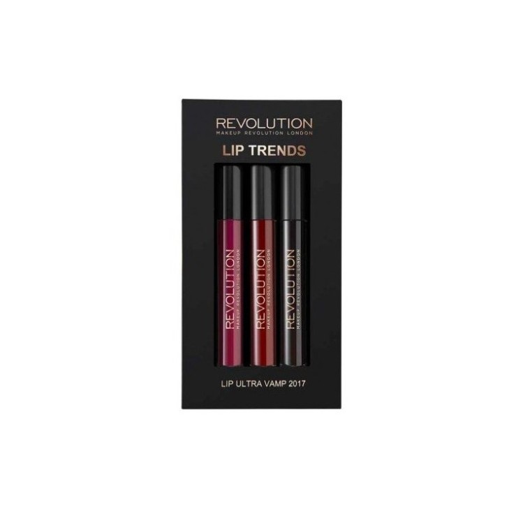 Подарунковий набір Revolution Lip Ultra Vamp 2017 Набір із 3 блисків для губ