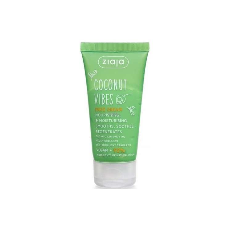 Ziaja Coconut Vibes Crème Visage Nourrissante et Hydratante 50 ml