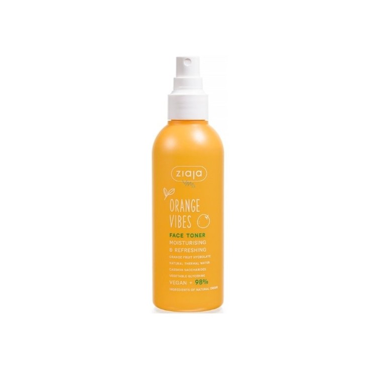 Ziaja Orange Vibes feuchtigkeitsspendendes und erfrischendes Gesichtswasser 190 ml