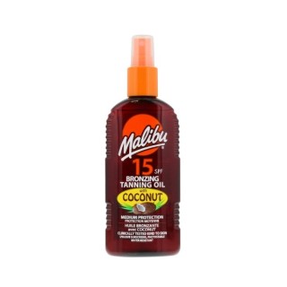 Бронзова олія для засмаги Malibu SPF15 Coconut 200 мл