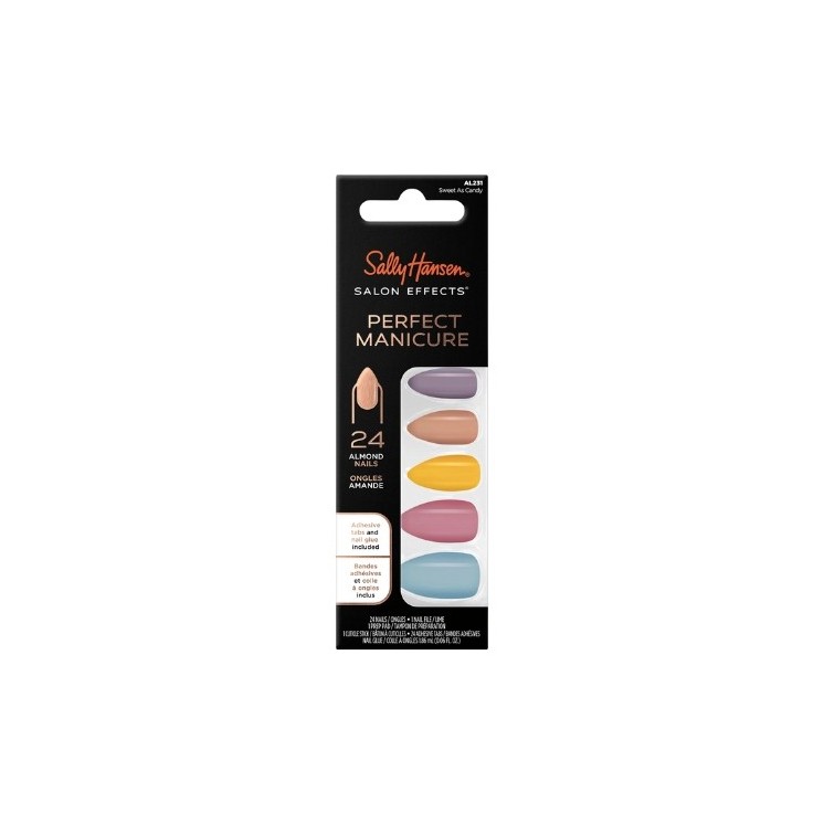 Кінчики для нігтів Sally Hansen Salon Effects Perfect Manicure Sweet as Canday 24 штуки