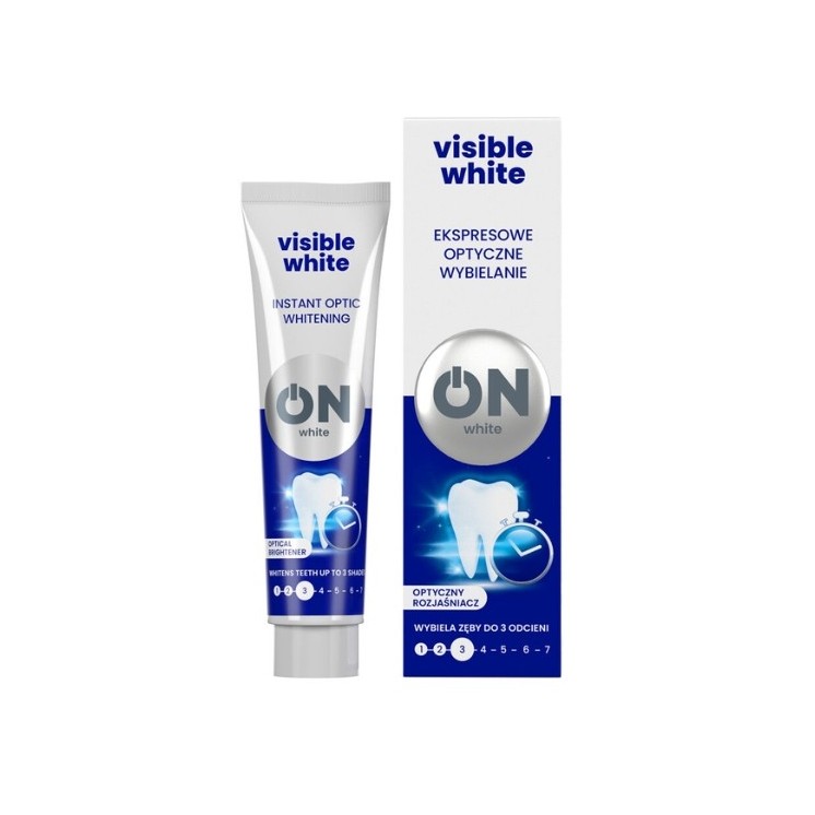 ON WHITE VISIBLE WHITE Зубна паста оптичний відбілювач 75 мл