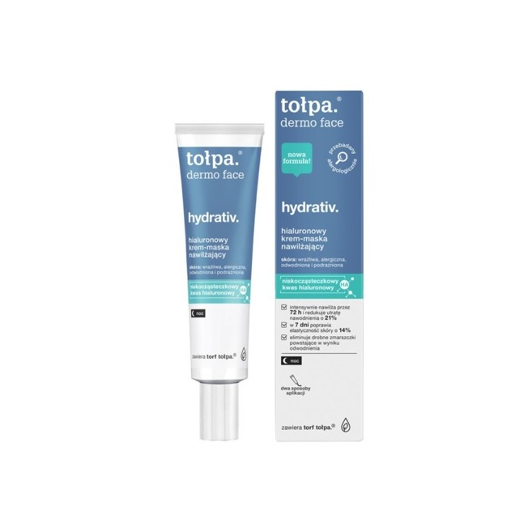 Tołpa Dermo Face Hydrativ Feuchtigkeitsspendende Nachtcreme-Maske 40 ml