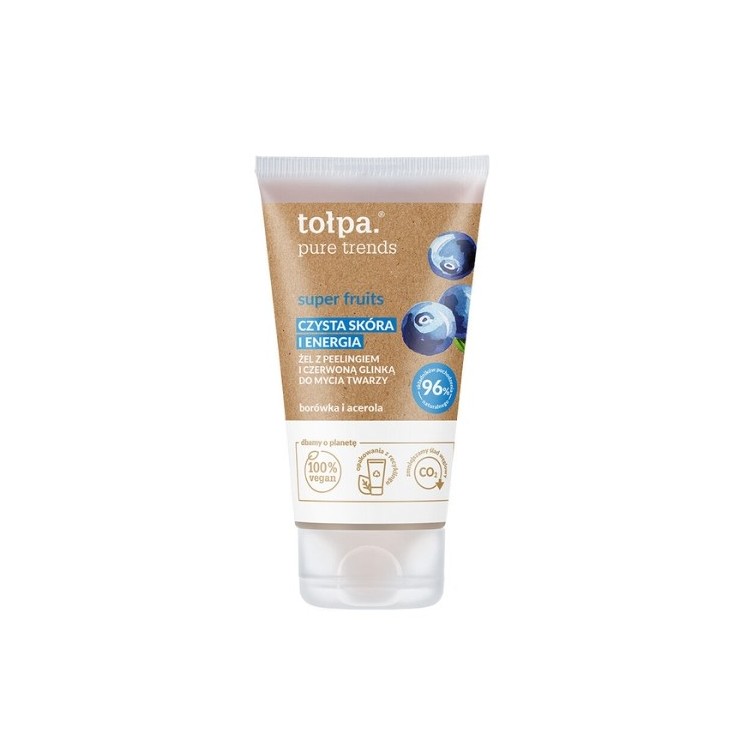 Tołpa Pure Trends Super Fruits Gesichtsreinigungsgel mit Peeling 150 ml
