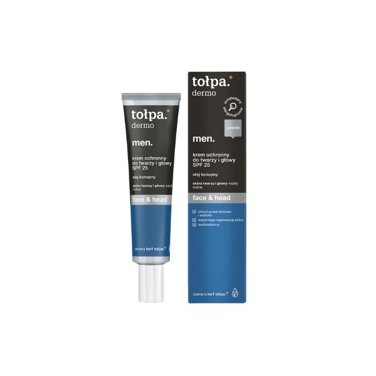 Tołpa Dermo Men Face&Head Protective cream for face and head SPF25 40 ml