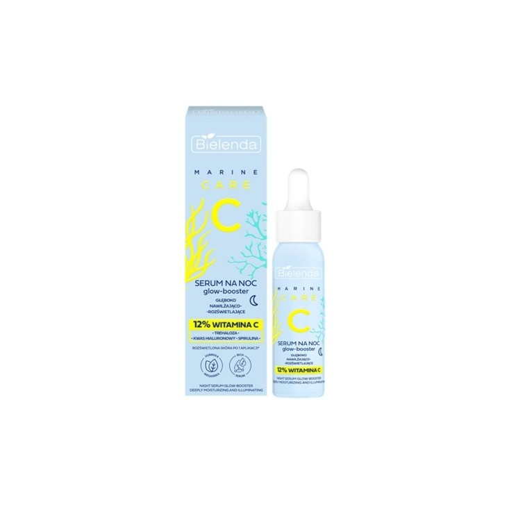Bielenda C MARINE Serum hydraterend en verhelderend nachtserum 30 ml