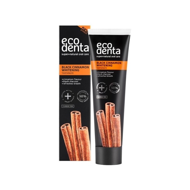 Відбілююча зубна паста Ecodenta Black Cinnamon 100 мл