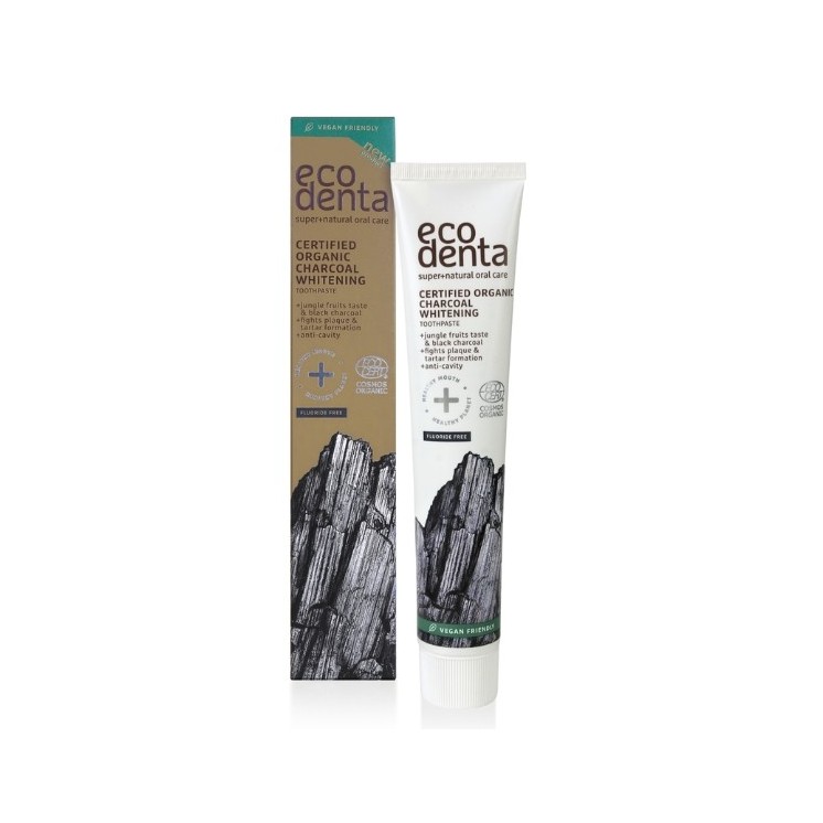 Зубна паста Ecodenta Certified Organic з вугіллям 75 мл