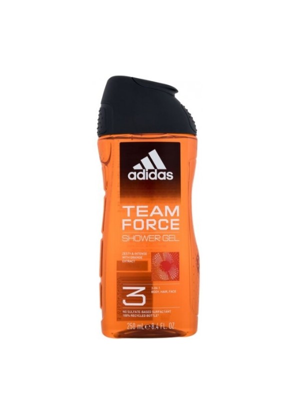 Adidas Żel pod prysznic dla mężczyzn 3in1 Team Force 250 ml