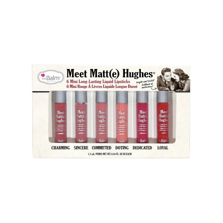 theBalm Meet Matte Hughes Mini Kit Een set van zes matte lippenstiften
