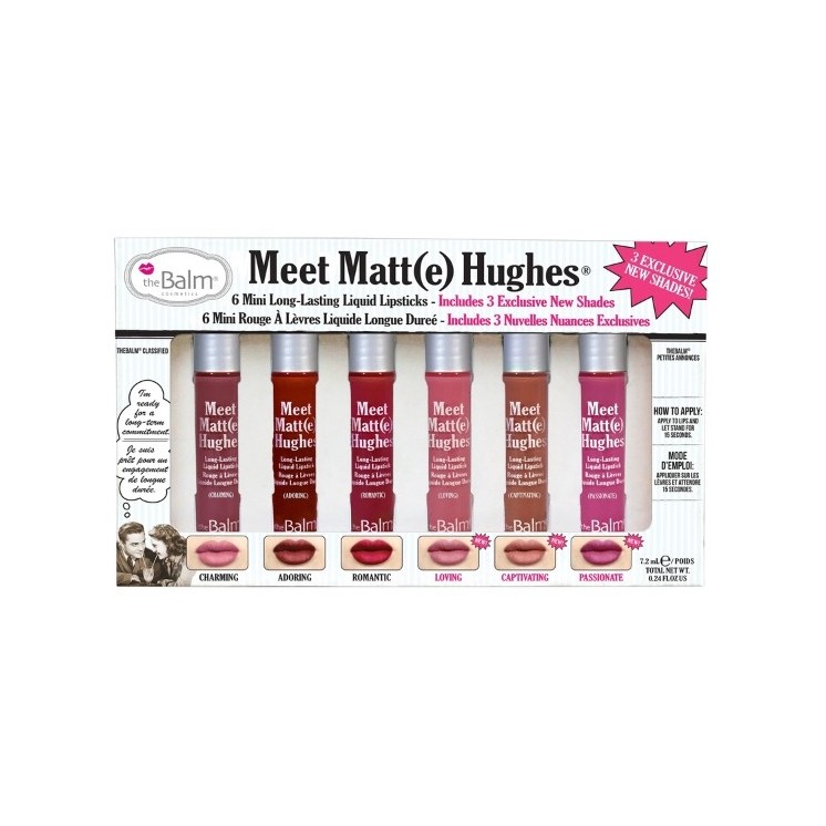 theBalm Meet Matte Hughes Mini Kit Набір із шести матових помад