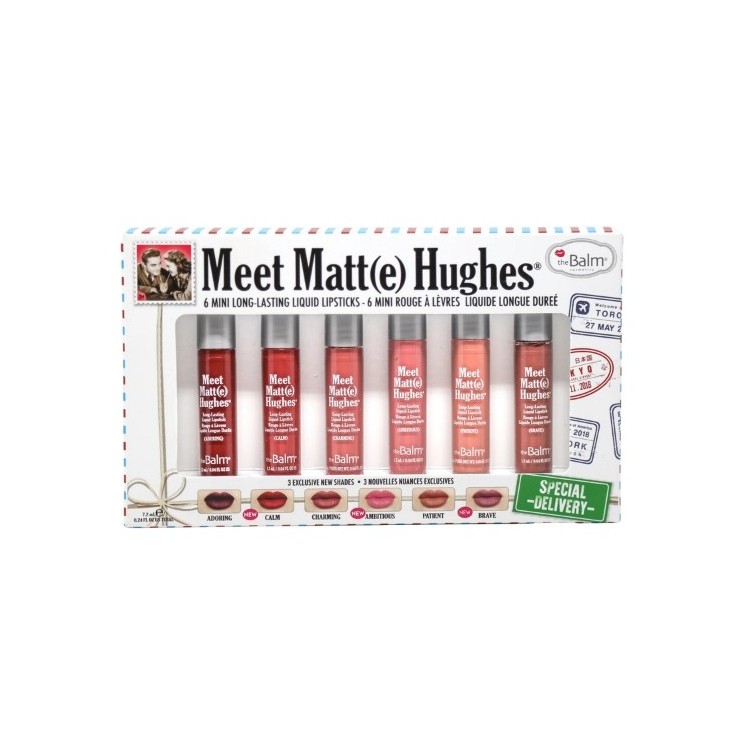theBalm Meet Mini Kit Special Delivery Set van zes matte lippenstiften