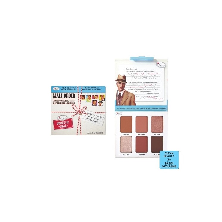 theBalm Male Order Palette of 6 Domestic Male eye shadows 13.2 g