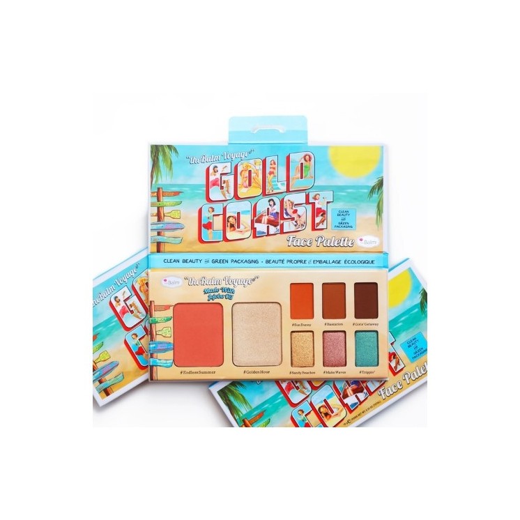 theBalm C&G Gold Coast Palette 6 тіней для повік + хайлайтер + рум'яна 10 г