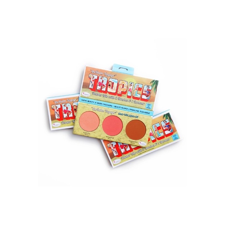 theBalm C&G Tropics Trio Contour palette: бронзатор + 2 рум'яна 5 г