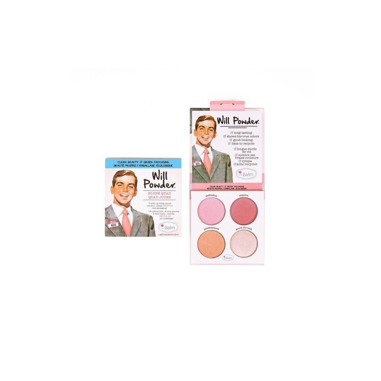 theBalm Will Powder Blush Quad Palet van 4 Blushes 10 g