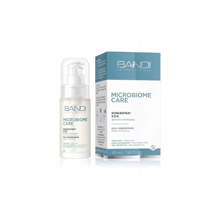 Bandi Microbiome Care SOS концентрат, глибоко зволожуючий для обличчя, 30 мл