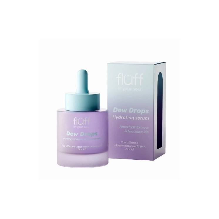 Оздоровлююча Serum для обличчя Fluff Dew Drops з аметистом і ніацинамідом 30 мл