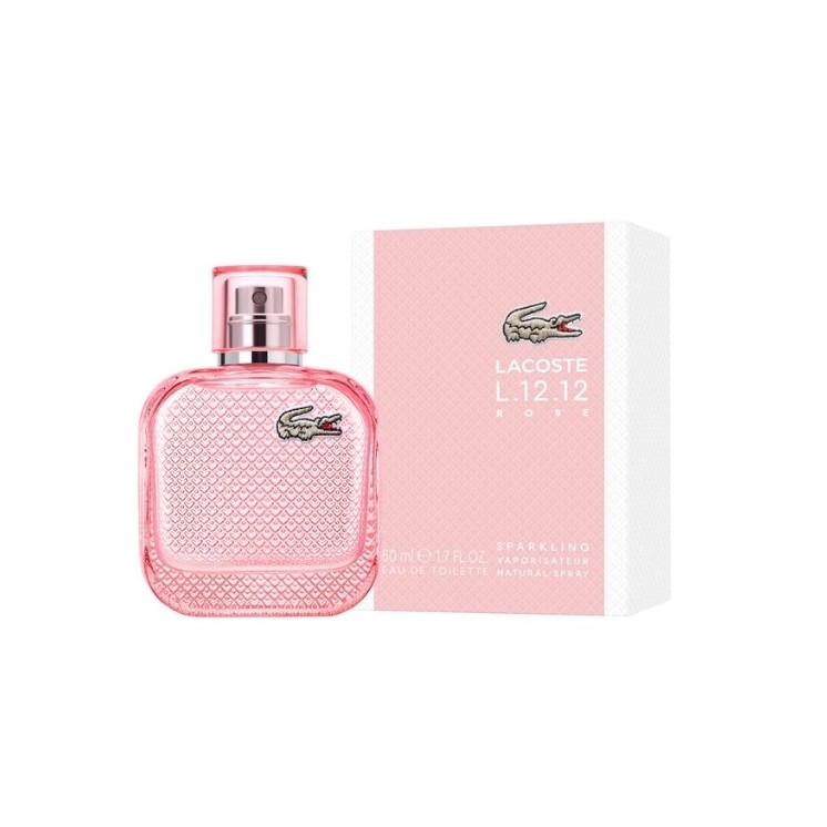 Lacoste Eau de Toilette voor Dames L.12.12 Rose sprankelend 50 ml