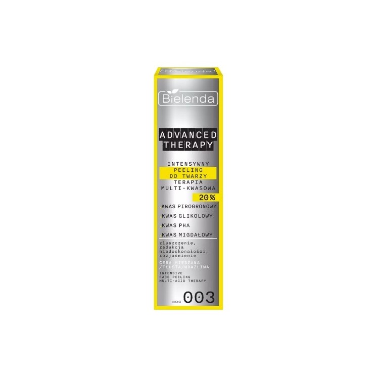 Bielenda Advanced Therapy peeling для обличчя мульти-ацидна терапія 20% 30 мл