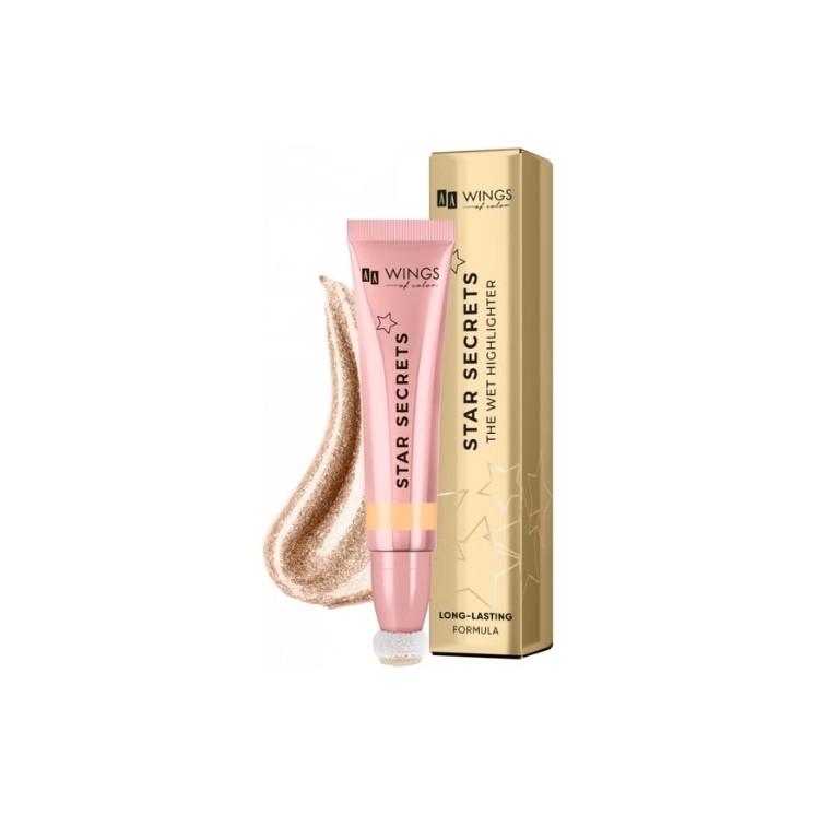 AA Wings of Color STAR SECRETS The Wet Highlighter Kremowy rozświetlacz /02/ Gold Glow 13 ml