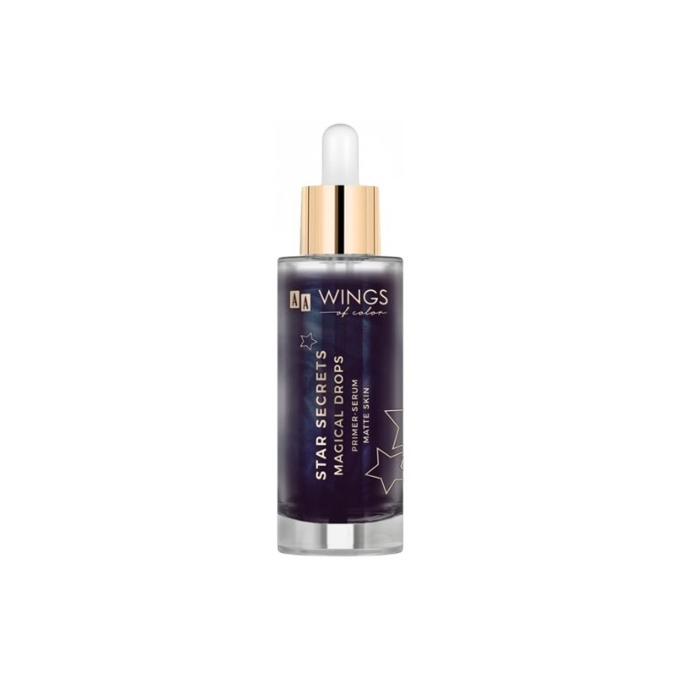 AA Wings of Color STAR SECRETS Black Magical Drops Mattifying Base - serum для обличчя 30 мл