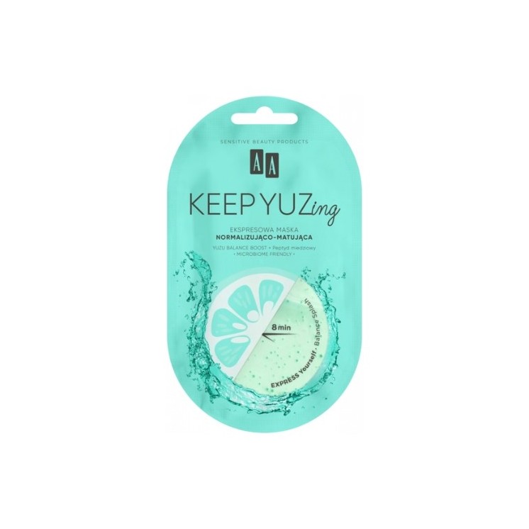 Нормалізуюча і матуюча маска для обличчя AA Keep Yuzing Balance Splash 7 мл