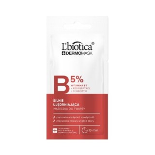 L'Biotica Dermomask сильно зміцнююча маска для обличчя з вітаміном B 8 мл