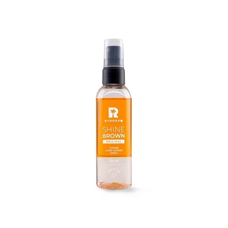 Двофазний спрей для тіла для суперзасмаги ByRokko Shine Brown 104 мл