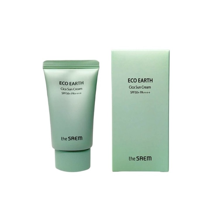 The Saem Eco Earth Cica Sun Cream для обличчя та тіла SPF50 50 мл