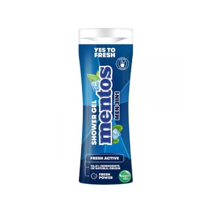 Гель для душу Mentos 3in1Men Fresh Active 300 мл