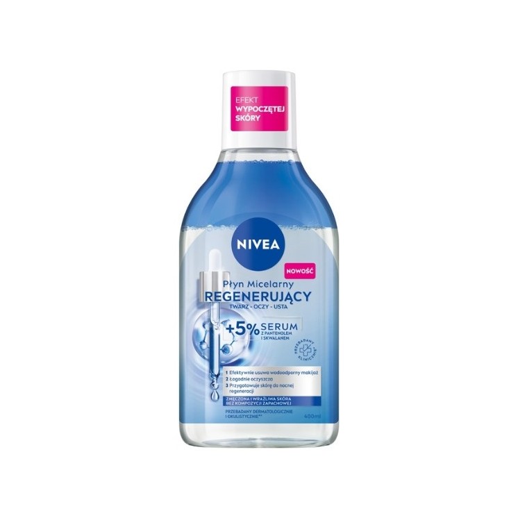 Регенеруючий міцелярний флюїд Nivea з 5 % serum 400 мл