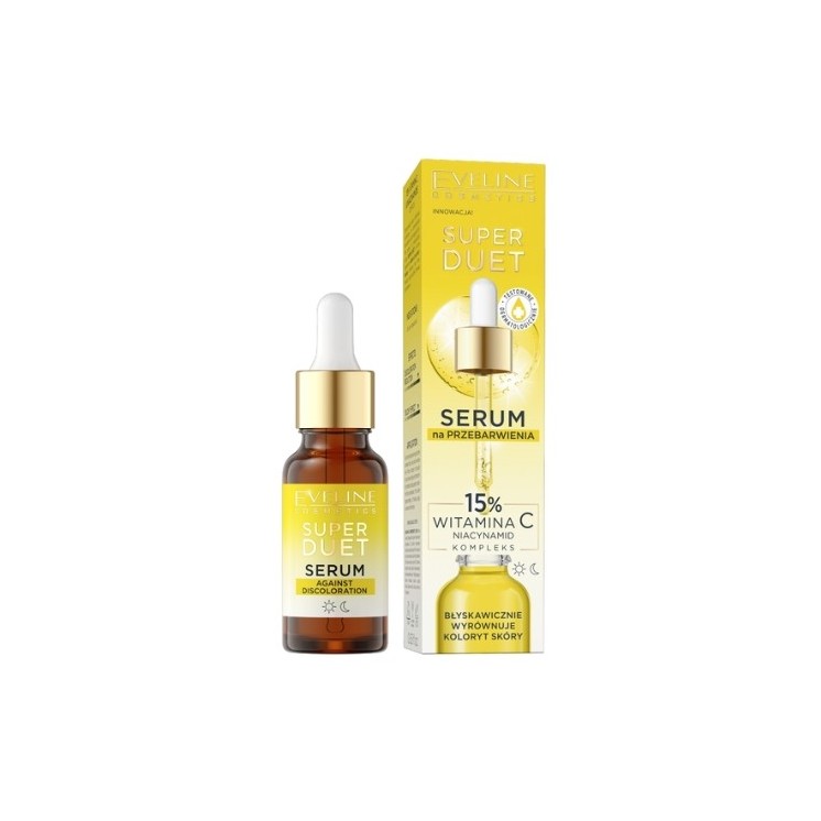 Eveline Super Duet Serum gegen Verfärbungen Vitamin C 15 % 18 ml