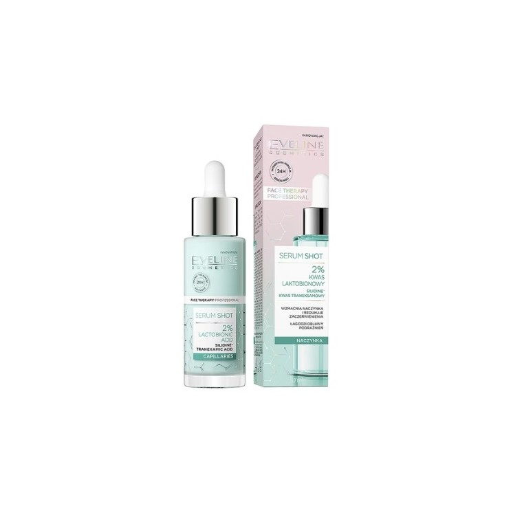 Eveline Serum Shot Догляд за обличчям від капілярів 2% Лактобіонова кислота 30 мл