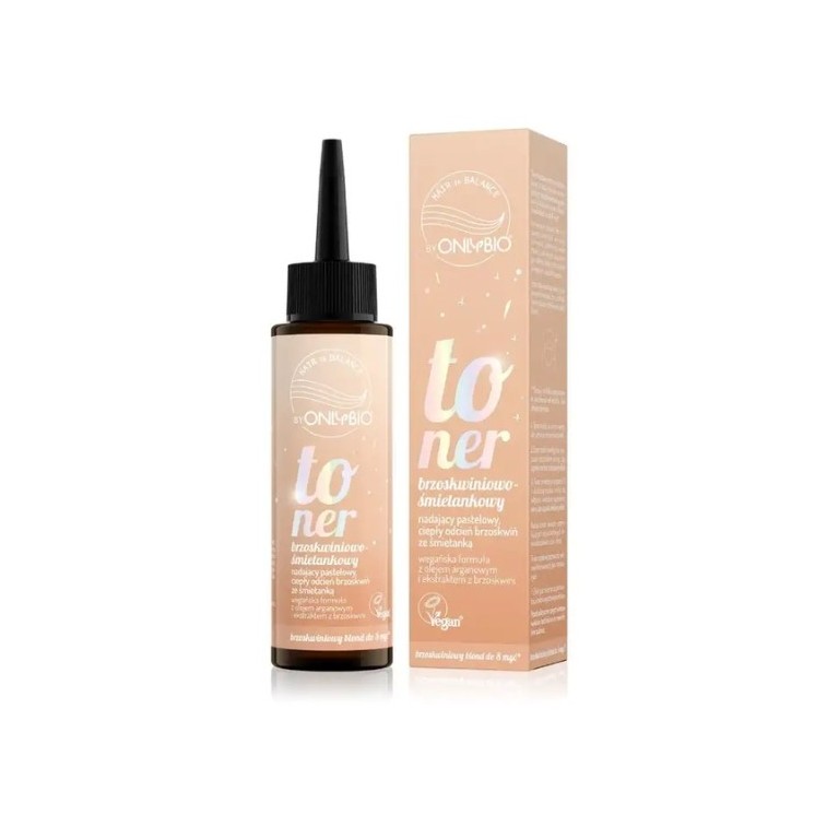 Тонік для волосся OnlyBio Hair in Balance Персиковий і кремовий 100 мл