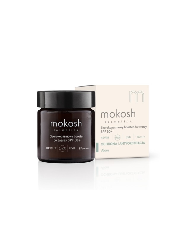 Mokosh szerokopasmowy Booster do twarzy SPF50+ Aloes 30 ml