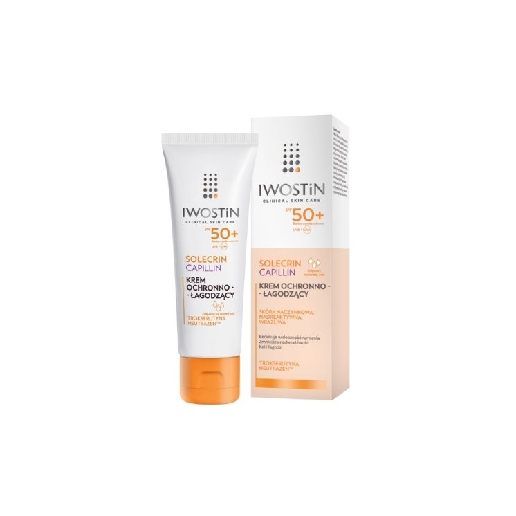 Iwostin Solecrin Capillin beschermende en verzachtende gezichtscrème SPF50 50 ml