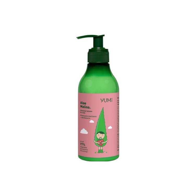 Yumi aloë bodylotion intens hydraterende Framboos 300 ml